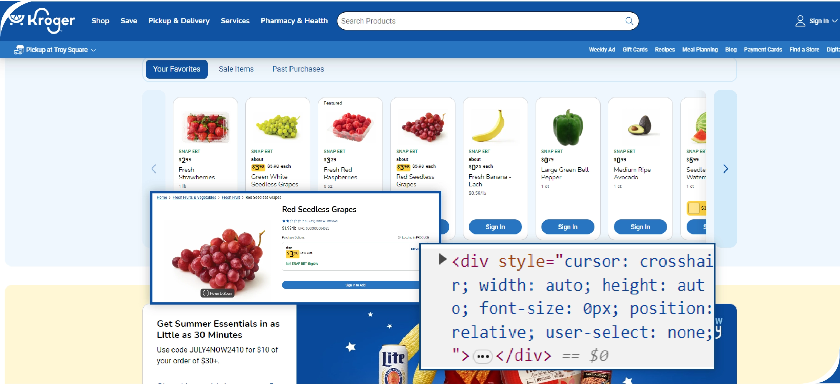 Feature-of-Kroger-Data Scraper